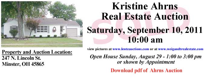 Kristine Ahrns Auction