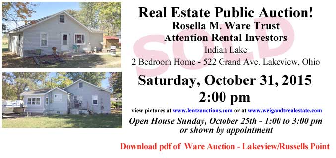 Rosella M. Ware Trust Auction